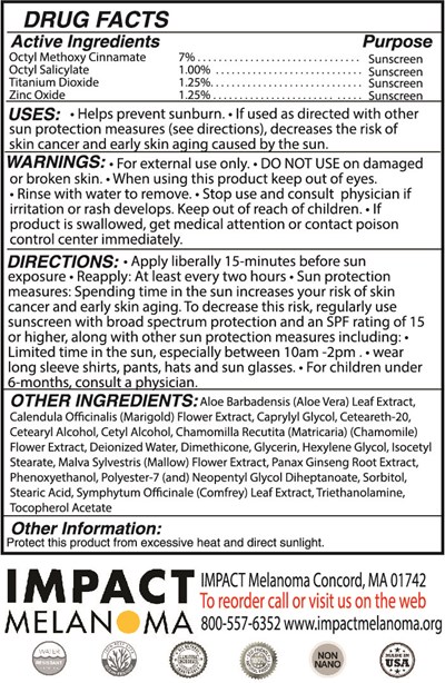 Impact Spf Label (Impact Melanomarevised  Use 4.14.23)